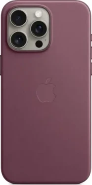 Apple z tkaniny FineWoven s MagSafe na iPhone 15 Pro Max, morušově rudá MT4X3ZM/A