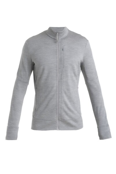 ICEBREAKER Mens Merino 260 Quantum IV LS Zip, Metro Heather velikost: M