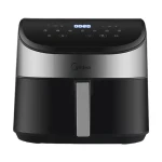 Midea MAD55000ADK0 stříbrná / Horkovzdušná fritéza / 1900 W / objem 5.5 l (MAD55000ADK0)