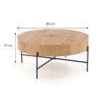 Konferenční stolek Wald (80x37 cm, dub)
