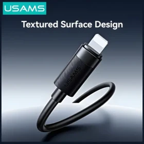 USAMS U94 černá / Datový kabel / USB-C - Lightning / 30W / 1m (SJ781USB01)