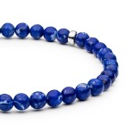 Korálkový náramek s Lapis Lazuli Léa - stříbro 925/1000, 18 cm Modrá