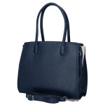 Elegantní dámská koženková kabelka na rameno Miraya, tmavě modrá