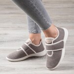 Dámské ortopedické tenisky na suchý zip béžově žíhané vel. 39