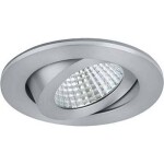 Paulmann 92907 Whirl LED vestavné svítidlo, LED, pevně vestavěné LED, 4.9 W, hliník (kartáčovaný), saténová, sada 3 ks