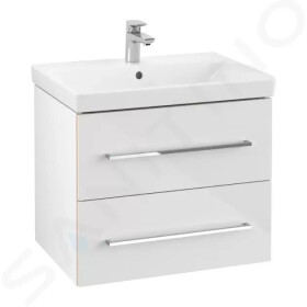 VILLEROY & BOCH - Avento Umyvadlová skříňka, 630x514x452 mm, 2 zásuvky, Crystal White A89000B4