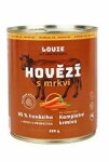 Louie Dog konz. Hovězí s mrkví a prebiotiky 800g