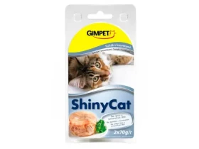 GIMBORN Gimpet ShinyCat tuňák+krevety konzerva 2x70g (4002064413471)