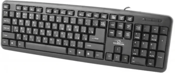 Esperanza TKR101 Titanum černá / kancelářská klávesnice / USB / RU layout / 1.45 m (TKR101)