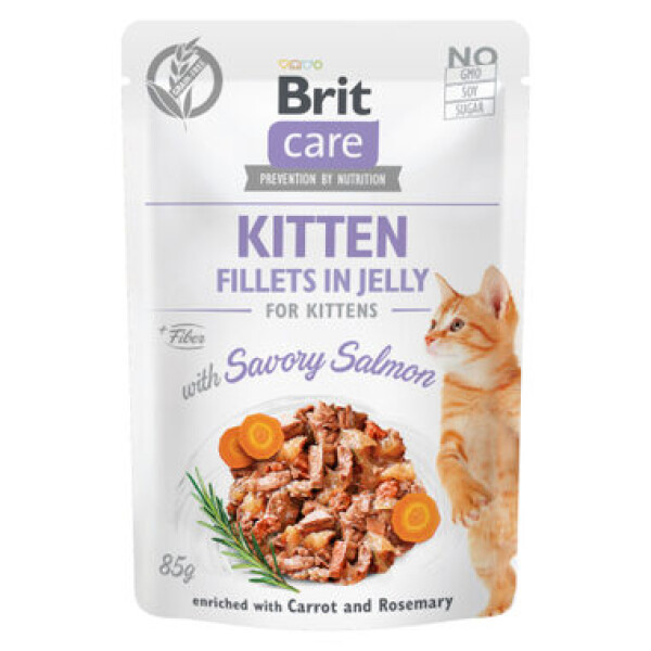 Brit Care Cat Fillets in Jelly Kitten with Salmon