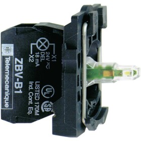 Schneider Electric ZB5AVB1 LED kontrolka s upevňovacím adaptérem, s objímkou lampičky bílá 24 V/DC, 24 V/AC 1 ks