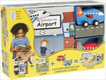 My Little Book about Airplanes(Book, Wooden Toy 16-piece Puzzle)