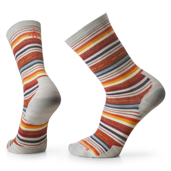 Unisex merino městské ponožky SMARTWOOL Everyday Margarita Crew Socks, Ash velikost: 34-37 (S)