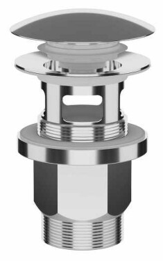 SAPHO - Umyvadlová výpust 5/4“, click-clack, velká zátka, 30-50, ABS/nerez 151.306.1