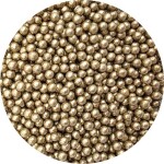 Cukrové perličky metalické zlaté 5mm 80g - I LOVE CAKES