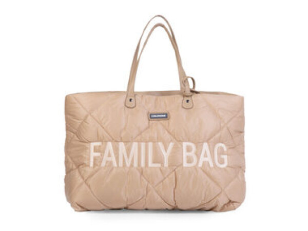 Childhome Cestovní taška Family Bag Puffered Beige 55x40x18 cm