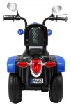 Mamido Dětská elektrická motorka Chopper modrá