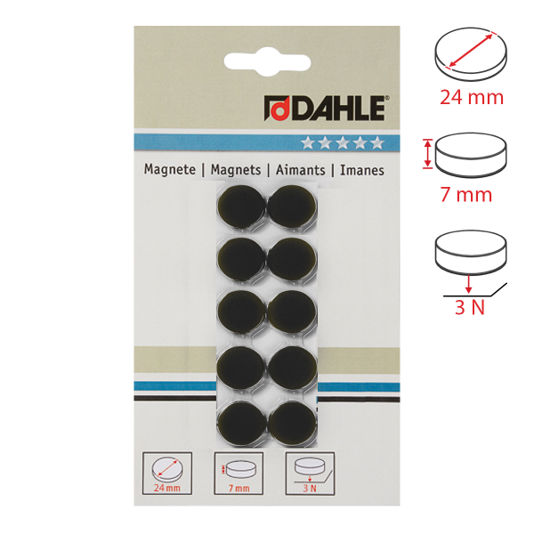 Dahle magnet plánovací, 24 mm, černý
