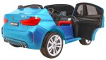 Mamido Elektrické autíčko BMW X6 M dvoumístné XXL lakované modré