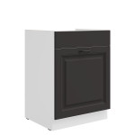 Spodní skříňka pod dřez Stilo 60 ZL 1S BB - Premium Box Barva korpusu: Bílá, Barva dvířek: Dust Grey
