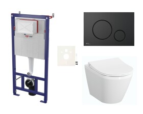 Cenově zvýhodněný závěsný WC set SAT do lehkých stěn / předstěnová montáž + WC VitrA Integra SIKOSSINTRESU68K SIKOSSINTRESU68K
