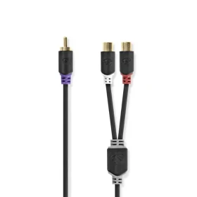Nedis kabel k Subwooferu RCA (M) - 2x RCA (F) 0.20 m černá (CABW24010AT02)