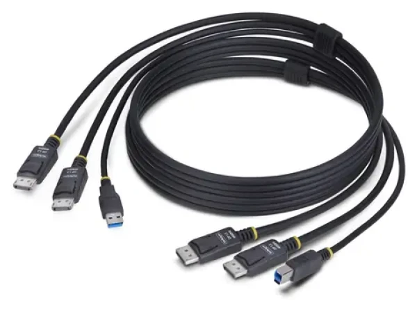 StarTech Dual DisplayPort + USB KVM kabel / KVM kabel / USB typ A / DisplayPort (M) / 5 Gbps / 1,8 m (DDU1226-KVM-CABLE)