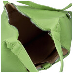 Módní dámská koženková kabelka na rameno Marixa, zelená