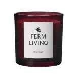 Ferm Living Vonná svíčka Vitto Brown Sugar, hnědá barva, sklo
