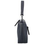 Trendy dámská kožená kabelka na rameno Annisa, tmavě modrá