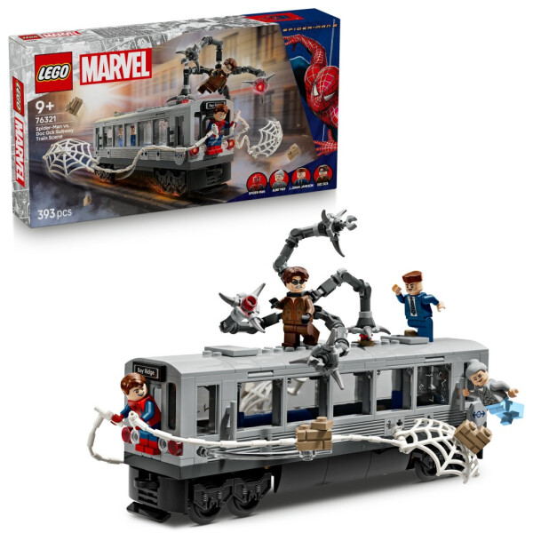 LEGO® ǀ Marvel 76321 Spider-Man vs. Doc Ock: Scéna v metru - LEGO® Marvel Super Heroes