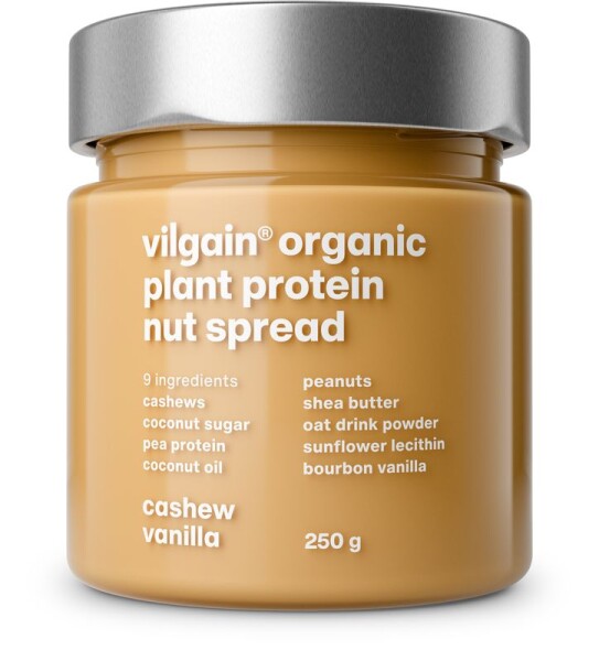 Vilgain Plant Protein Nut Spread BIO – kešu a vanilka 250 g