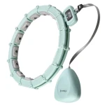 HMS HHM14 Masážní hula hoop se závažím a počítadlem zelená (5907695552577)