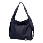 Prostorná dámská kožená kabelka Becky modrá