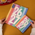Busy B Nástěnný kalendář Everyday Stripe 2026/27, multi barva, papír