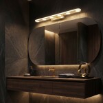 Koupelnové nástěnné LED svítidlo SWE057-W GOLD OSW-20157
