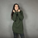 HOSH Pletený jednobarevný rolák CLAIRE Barva: Světle modrá