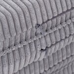 PLUSH NEST PLUSH NEST Plyšová hrací podložka ve tvaru květu 115 × 115 × 5 cm, šedý prémiový manšestr