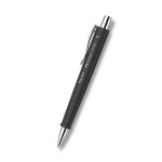 Kuličkové pero Faber-Castell Poly Ball Silver, XB - černá