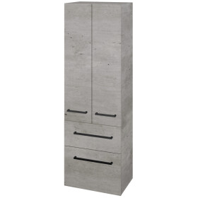 Dřevojas - Vysoká skříň DOS SVD2Z2 50 - D01 Beton / Úchytka T06 / D01 Beton 155421H