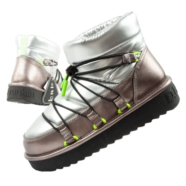 D.Franklin snow boots women winter fashion insulated boots silver dámské 38