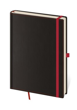 Zápisník - Black Red - linkovaný L
