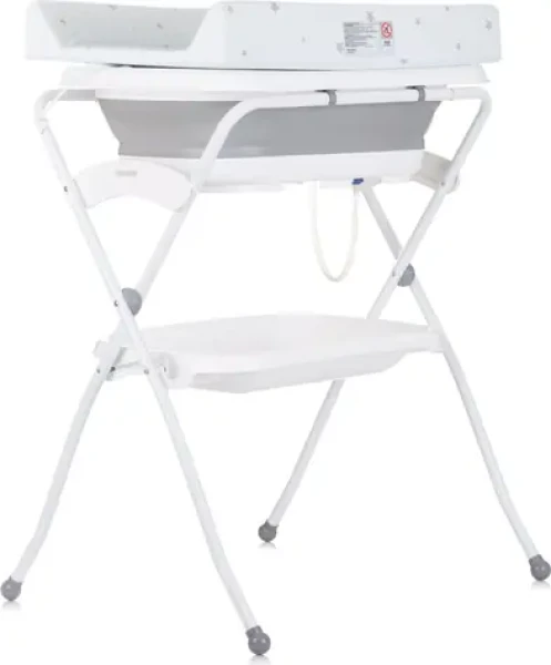 CHIPOLINO Vanička s přebalovací podložkou a stojanem Fiore Grey (SHVFI0241GY)