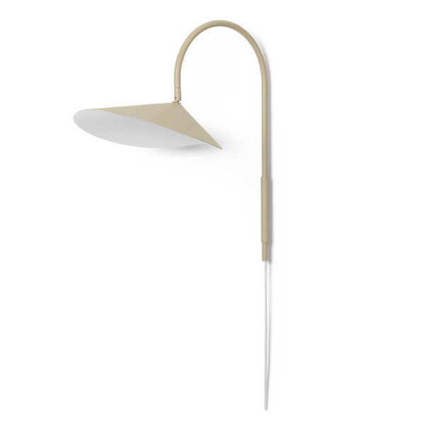 Ferm Living Nástěnná lampa Arum Swivel Cashmere, béžová barva, kov