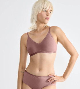 Dámská podprsenka GO Daily Cotton Soft bra - BROWN - hnědá 1141 - SLOGGI CACAO S