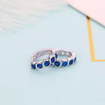 LUNICA Stříbrné kroužky MODRÝ OCEÁN 0633