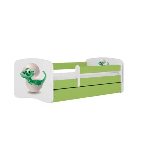 Dětská postel Babydreams+SZ+M zelená 80x160 Dinosaurus