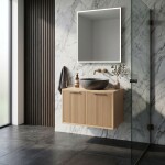 REA - Koupelnová skříňka pod umyvadlo Core 60cm Beige REA-M0406
