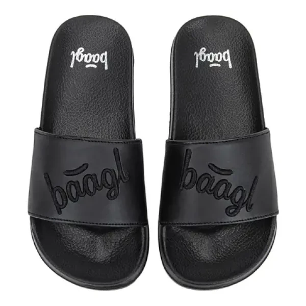 BAAGL Pantofle Logo černá vel. 40 / Pantofle / Protiskluzová EVA podrážka / Lehký materiál
