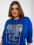 Tmavě modrá halenka JEDNA VELIKOST